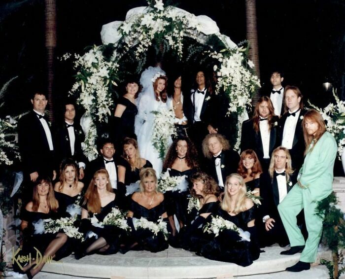 La Boda De Slash Fue En Blanco Y Negro, Y Axl Rose Fue De Verde