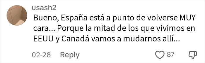 Esta mujer estadounidense se vuelve viral tras compartir los choques culturales que ha vivido al mudarse a Espa&ntilde;a