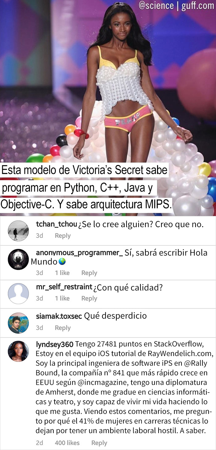 Se ve que es imposible ser una mujer bella y lista a la vez