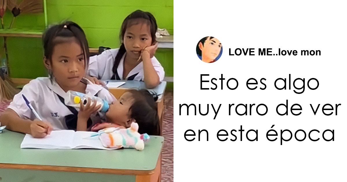 Esta niña de 10 años se vuelve la sensación de internet tras llevar a un bebé a clase