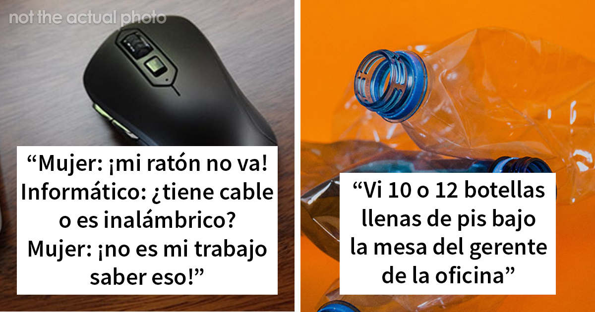 21 Empleados del servicio técnico informático compartiendo los trabajos más raros que han hecho