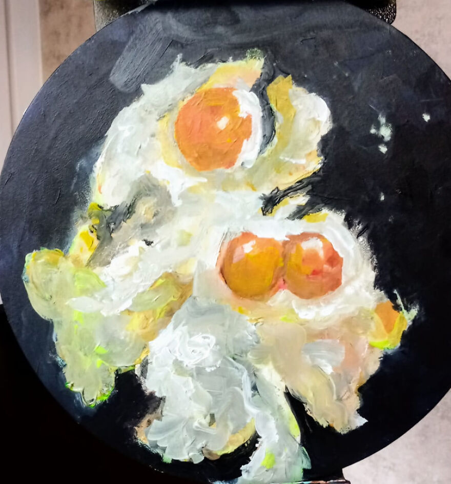 Estudio Pict&oacute;rico Sobre Huevos Fritos