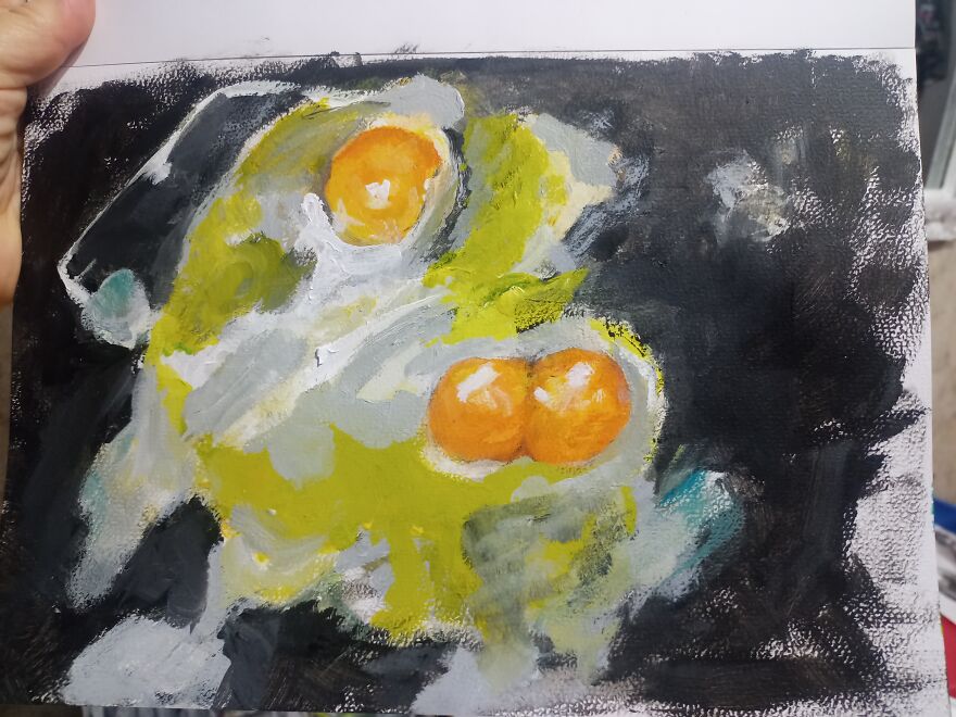 Estudio Pict&oacute;rico Sobre Huevos Fritos