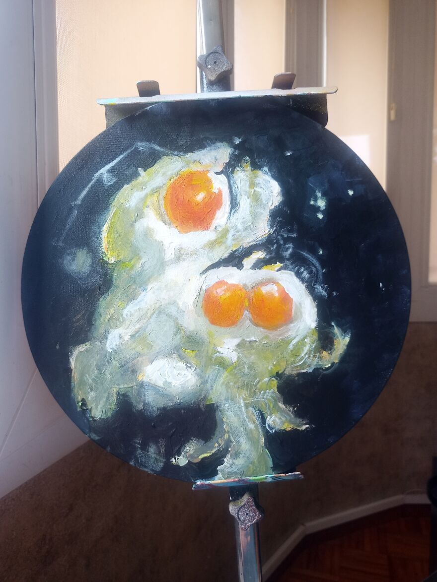 Estudio Pict&oacute;rico Sobre Huevos Fritos