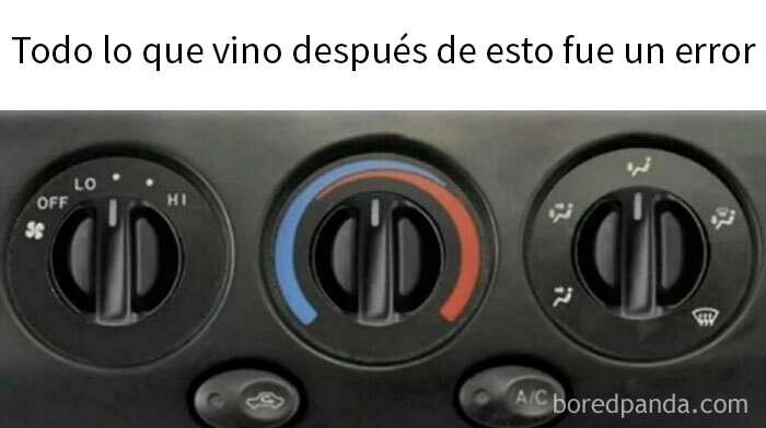 Controles de auto con texto humorístico para hombres.