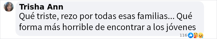 Comentario en redes sociales sobre estudiantes desaparecidos en México. Comentario en redes sociales sobre estudiantes desaparecidos en México.