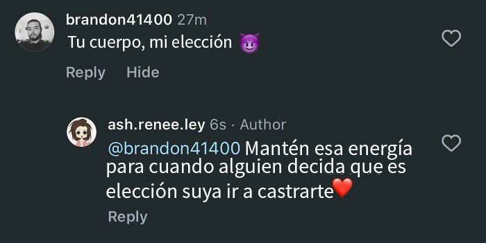 Conversación en redes sociales donde alguien queda en ridículo tras una réplica ingeniosa.