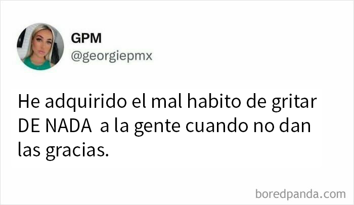 Memes divertidos que muestran humor británico con frases cómicas sobre malos hábitos y situaciones cotidianas.