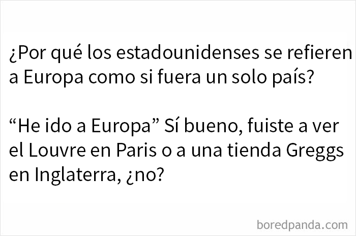 Memes divertidos que muestran lo mejor del humor británico sobre estereotipos de Estados Unidos y Europa.