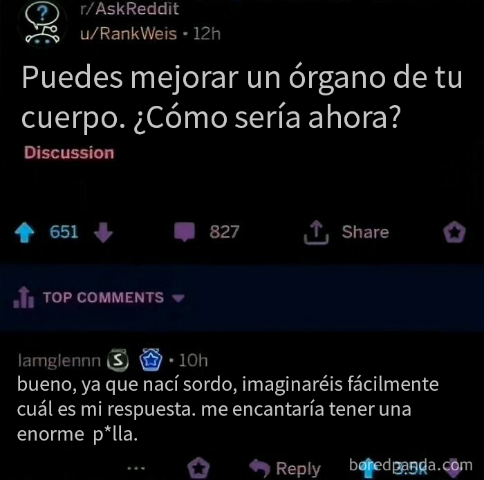 Captura de un comentario en Reddit que supera en interés a la publicación original.