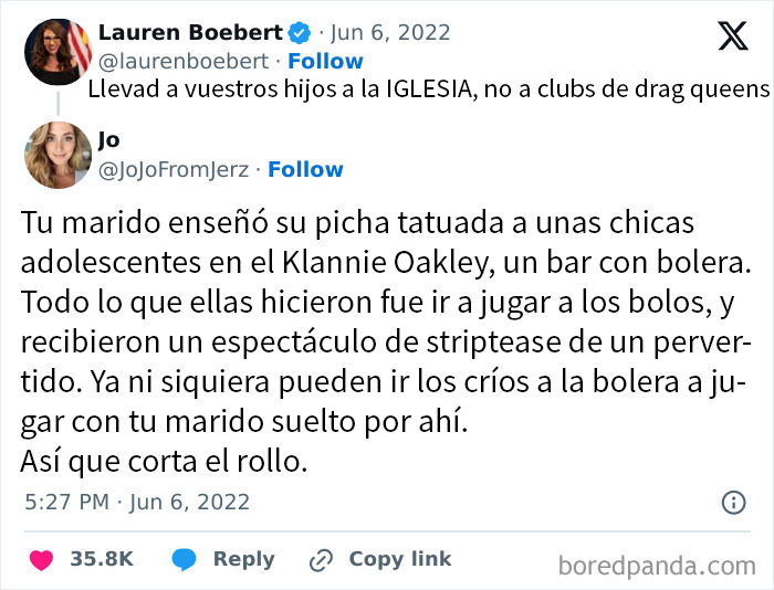 Usuario responde a un tuit siendo avergonzado en internet.