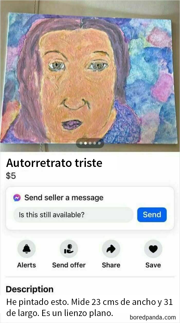 Espero que no siga triste y alguien se lo compre