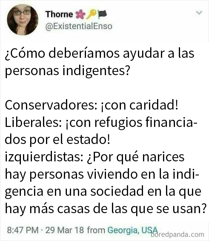 Tuit sobre indigencia y críticas al capitalismo en discusión contra la desigualdad y la pobreza en sociedad.