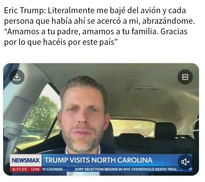 Hombre hablando en un video sobre mentiras vergonzosas descubiertas en Internet con fondo de auto y texto noticioso.