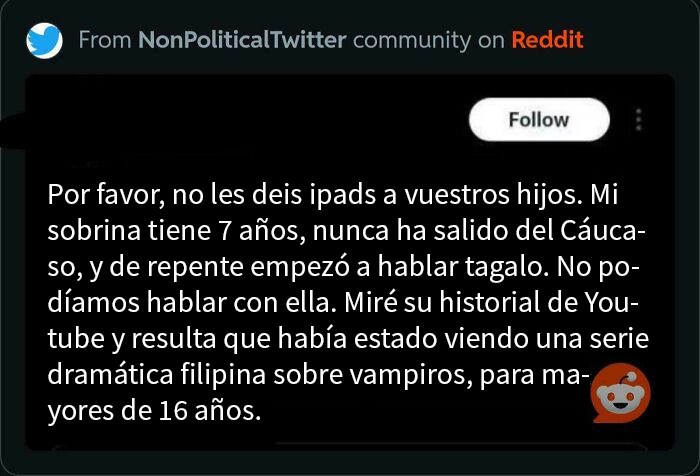 Mensaje viral en Reddit revela mentira descubierta en Internet sobre niña que habla tagalo tras ver serie filipina para mayores.
