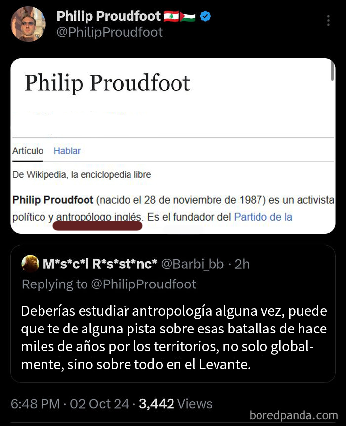 Captura de pantalla de conversación en Twitter con personas que quedaron fatal al no saber con quién hablaban.