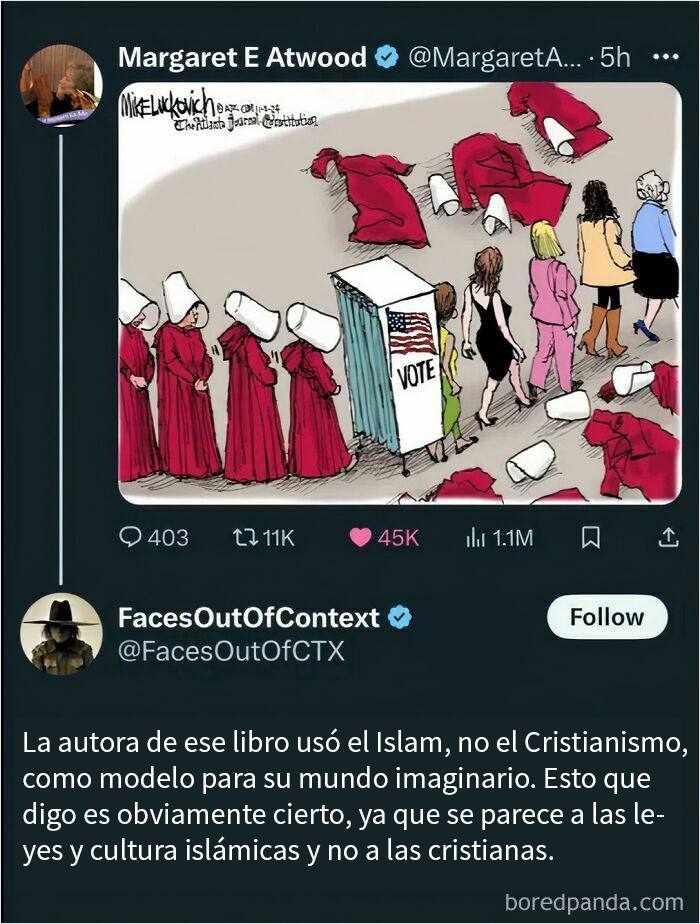 Caricatura con personas y cabinas de votación que quedan fatal al no saber con quién estaban hablando.