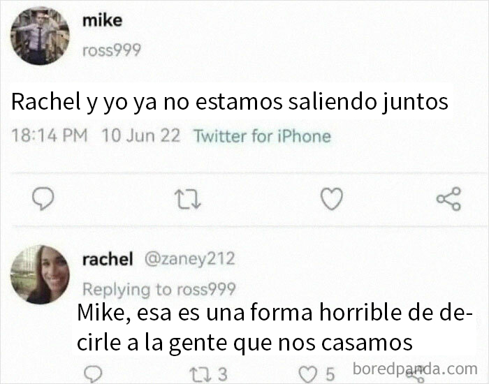 Memes divertidos en redes sociales con mensaje humorístico sobre relaciones y compromiso en Twitter.