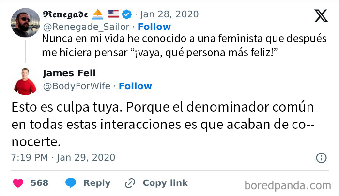 Captura de pantalla de un tuit que muestra un insulto salvaje encontrado en Internet, siendo parte de insultos salvajes compartidos.
