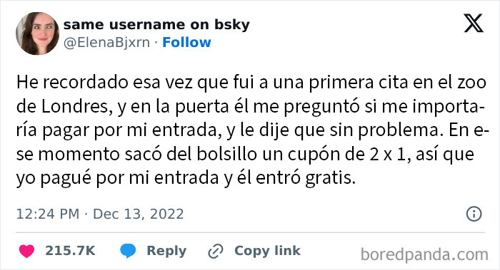 Tuit sobre una cita fallida en un zoológico, compartida en internet entre las 20 citas que no salieron nada bien.