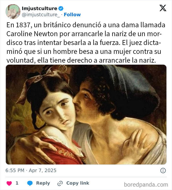 Pareja histórica representada en pintura, ilustra historias fascinantes para los más curiosos en publicaciones públicas.