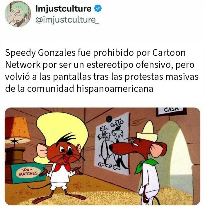 Personajes animados Speedy Gonzales en una escena que destaca publicaciones e historias fascinantes para curiosos.