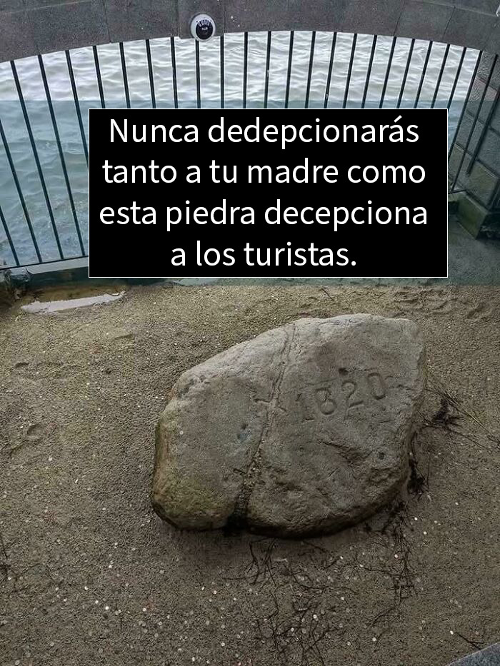 Piedra con inscripción 1820 decepciona a turistas y genera memes y bromas que necesitaron ser explicados.