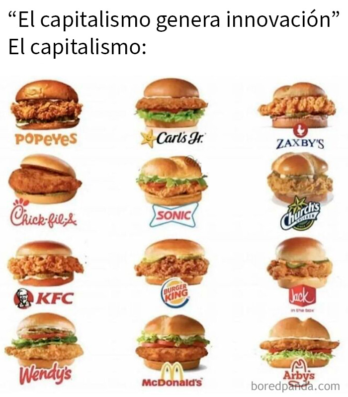 Memes divertidos con comparaciones de hamburguesas de diferentes cadenas para una dosis diaria de risas y humor.