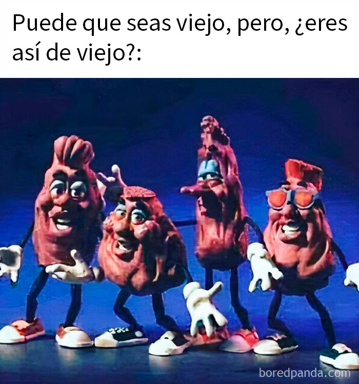 Personajes animados representando nostalgia y publicaciones del pasado para quienes son lo bastante mayor.