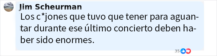 Comentario de un fan sobre la valentía en el último concierto de Black Sabbath tras el fallecimiento de Ozzy Osbourne. Comentario de un fan sobre la valentía en el último concierto de Black Sabbath tras el fallecimiento de Ozzy Osbourne.