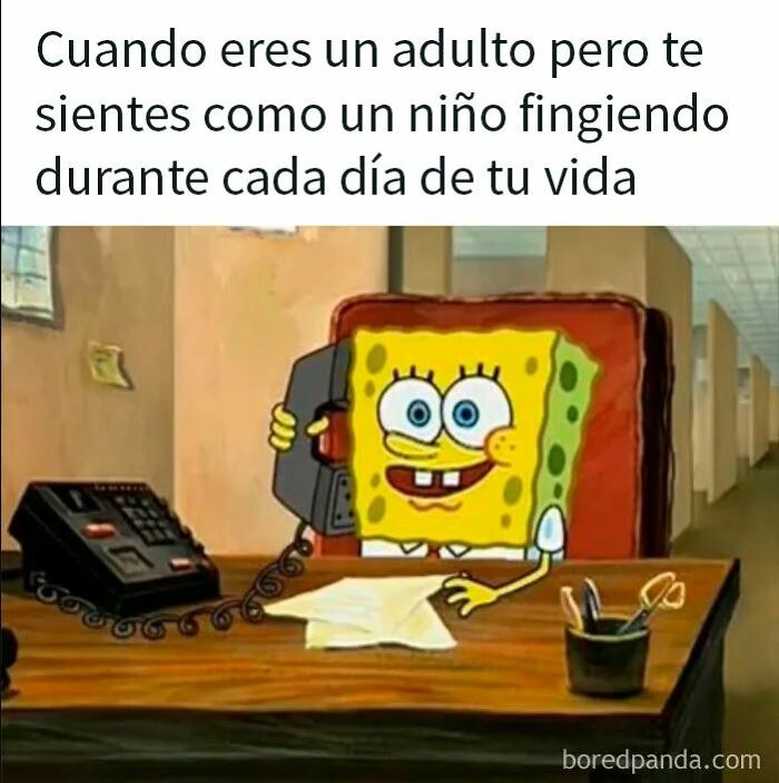 Memes divertidos sobre sentirse como un niño siendo adulto, perfectos para discutir en terapia y sentirte identificado.
