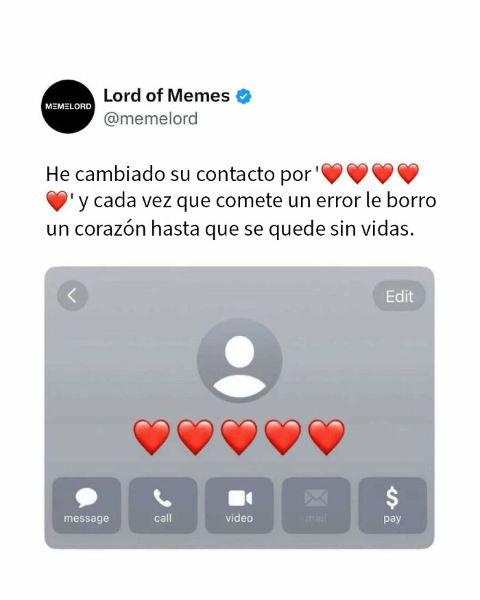 Memes divertidos sobre todo y nada con corazones y mensajes humorísticos para hacerte reír en redes sociales.