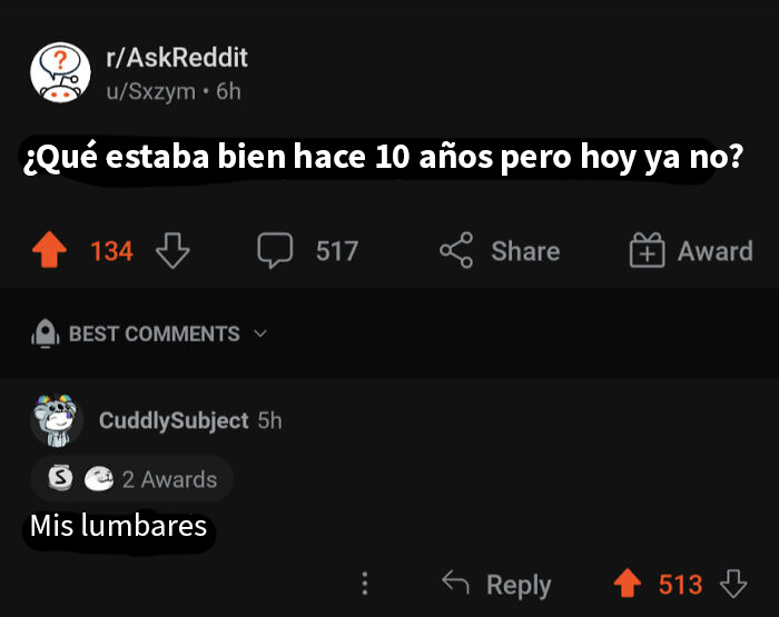 Comentario brutal en Reddit responde qué estaba bien hace 10 años usando la frase principal sobre respuestas tan brutales.