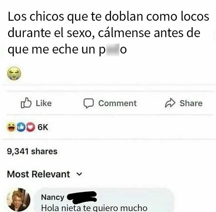 Publicación humorística de personas mayores que no dominan internet y nos regalan comedia involuntaria en redes sociales.