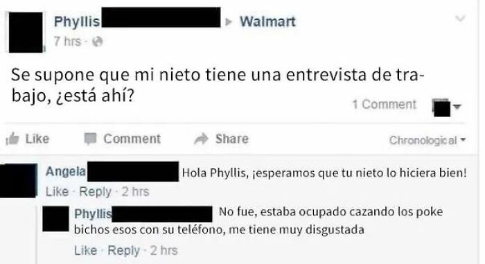 Publicación en Facebook de una persona mayor confundida con el internet que genera comedia involuntaria y reacciones divertidas.