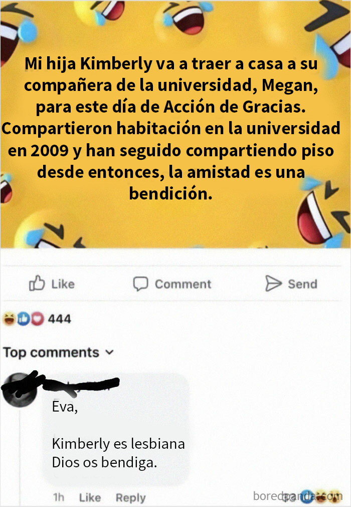 Comentario en redes sociales con error de interpretación, parte de compilación de personas mayores sin manejo de internet causando comedia.