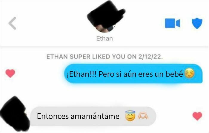 No sé cómo responder a eso. Para contextualizar, él tiene 22 años y yo 27. Solo estaba bromeando.
