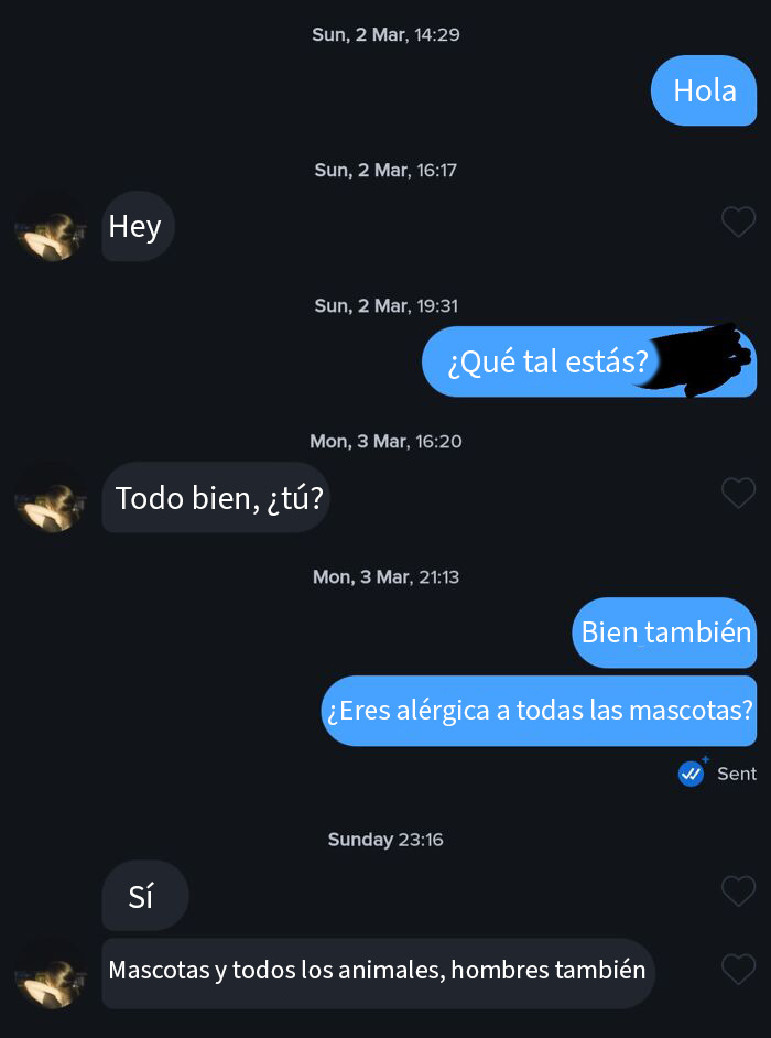 Conversación en línea entre mujeres que fueron llamadas por su comportamiento delirante en redes sociales.