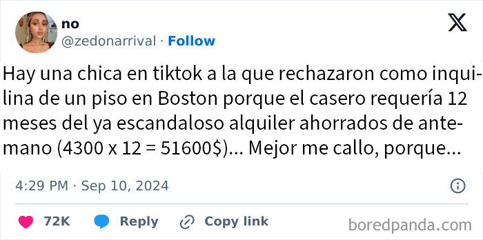 Chica rechazada brutalmente como inquilina en Boston por exigir alquiler adelantado elevado en tiktok.