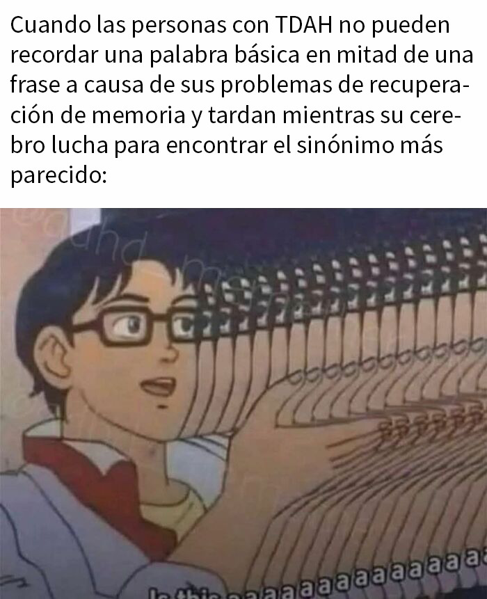 Texto de meme en redes sociales sobre experiencia con autismo, reflejando neurodivergencia y temas de salud mental y adaptación.