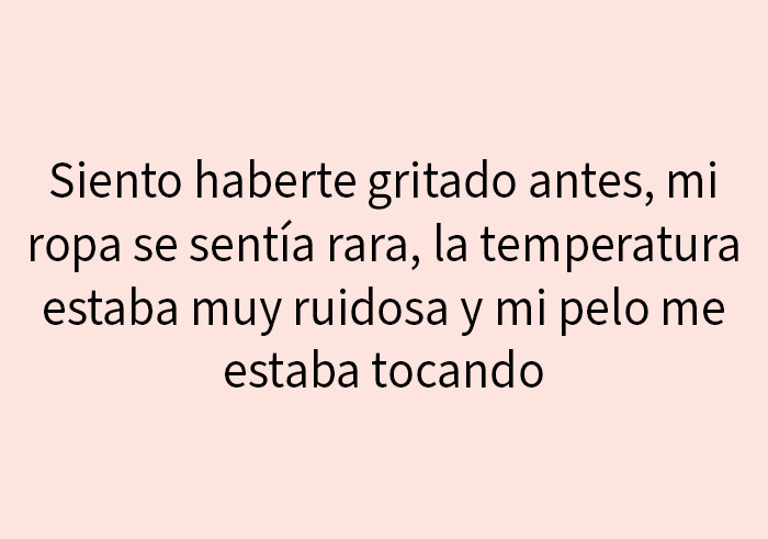 Texto humorístico sobre sensaciones confusas relacionado con ADHD memes y neurodivergencia en fondo claro.