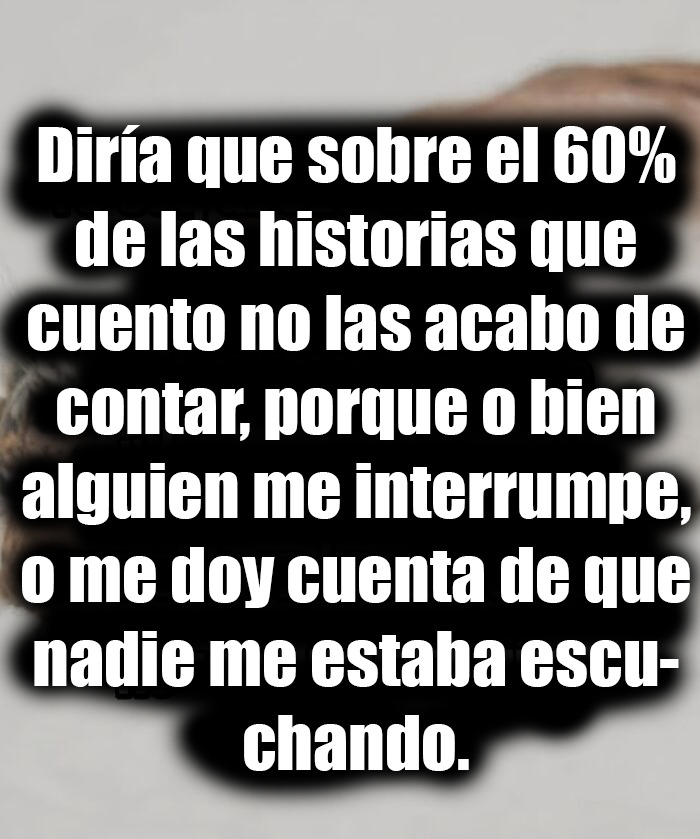 Meme sobre ADHD con texto que expresa cómo historias quedan incompletas porque nadie escucha, reflejando humor neurodivergente.