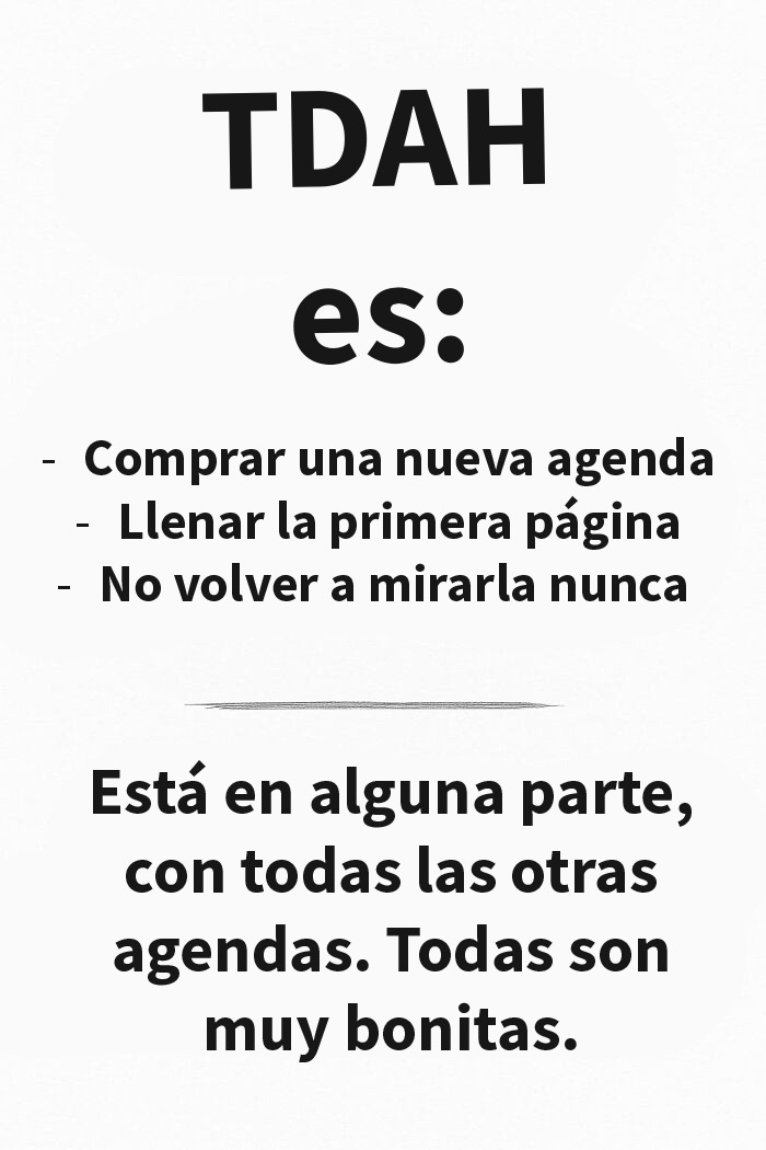 Captura de tuit con memes sobre ADHD mostrando diferencias en comportamiento en crisis y circunstancias normales.