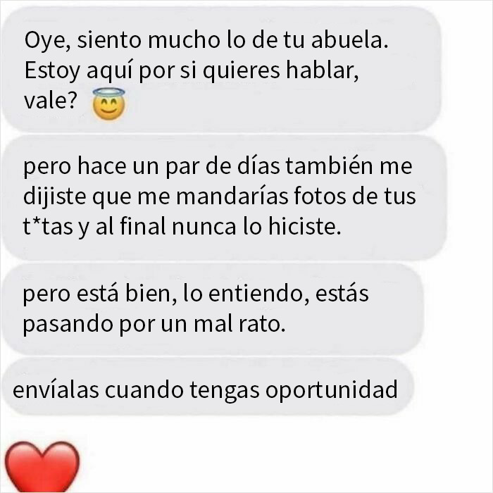 Captura de pantalla de mensajes que muestran actitudes cringy y patéticas de hombres revelando sus verdaderos colores.