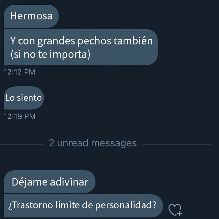 Captura de pantalla de mensajes que muestran comportamientos cringy y patéticos de hombres revelando su verdadera personalidad.