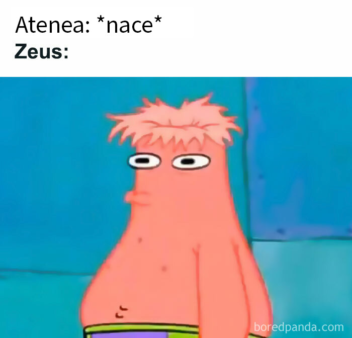 Tuit cómico sobre mitología clásica con referencia a Orfeo y Eurídice, parte de memes divertidos sobre mitos.