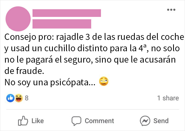 Comentario en redes con señales de alerta y comportamiento dramático exponiendo mujeres con red flags.