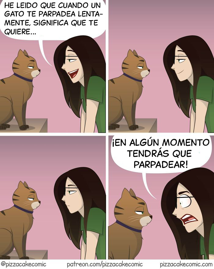 Cómic PizzaCake con niños hablando y jugando, estilo divertido y relatable de Ellen Woodbury.