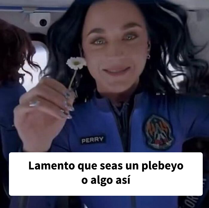Meme absurdo con mujer sonriendo y sosteniendo una flor, destacado en colección de memes borderline performance art.