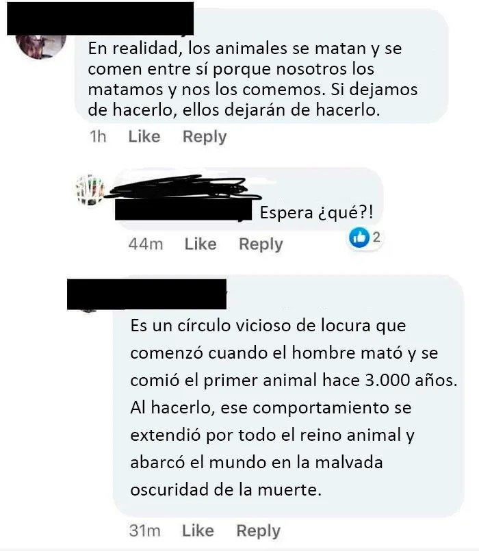 Enseñamos a los animales a matar